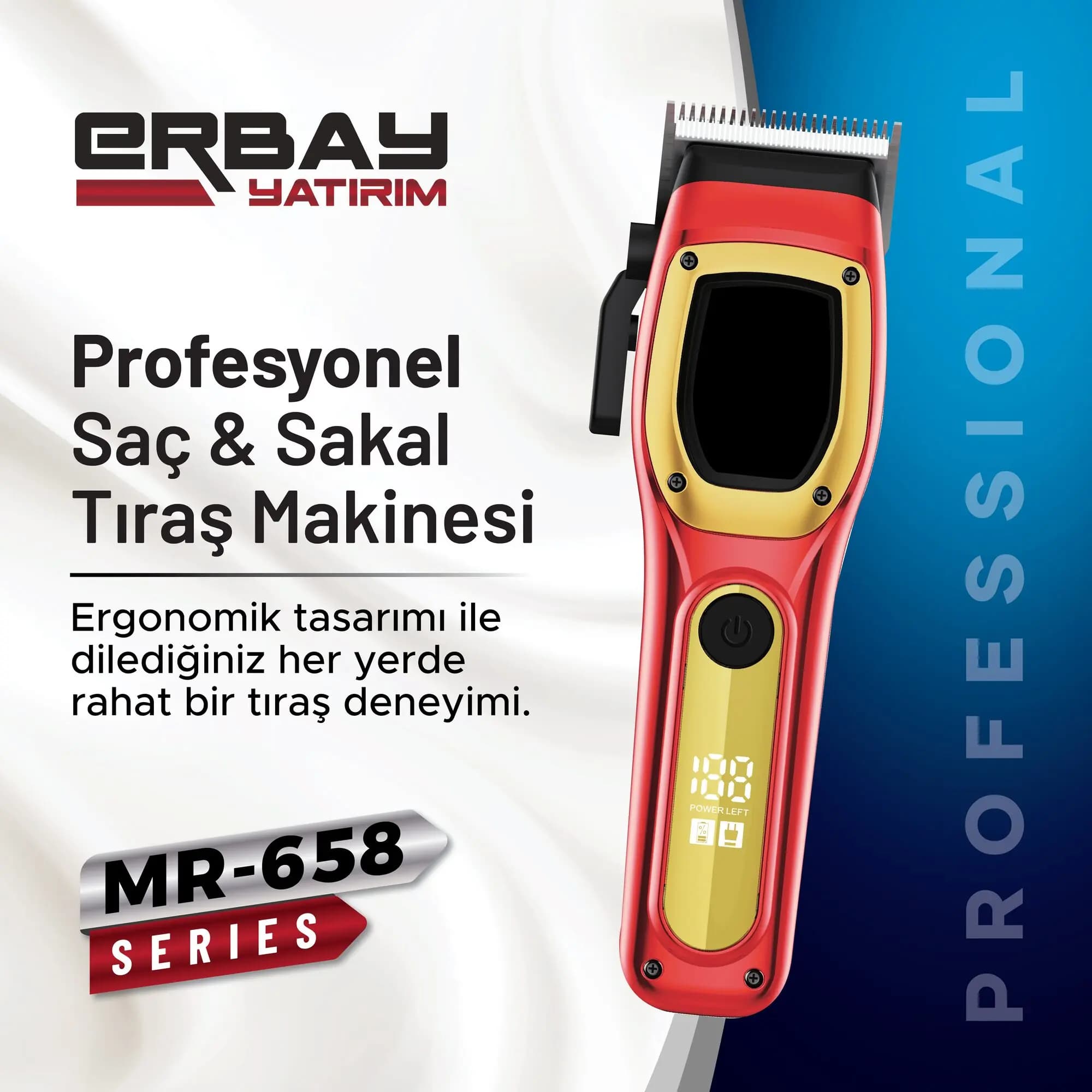 MR-658 - Profesyonel Saç ve Sakal Tıraş Makinesi